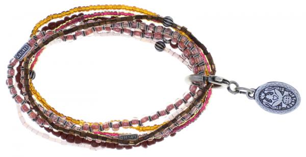 Petit Glamour d'Afrique Pink - Armband Konplott